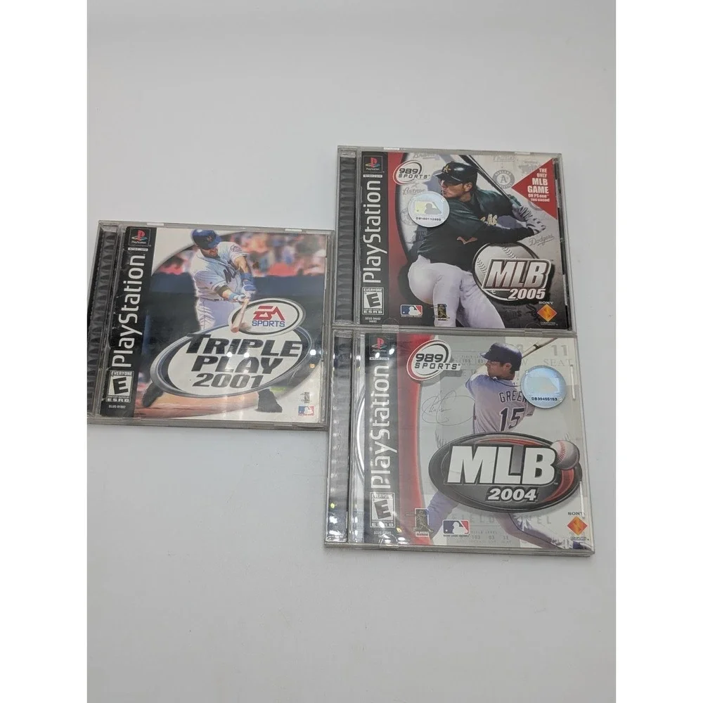 PsX Ps1 Lot MLB 2004, 2005 Triple Play (Sony PlayStation 1,‎ 2004) Complete